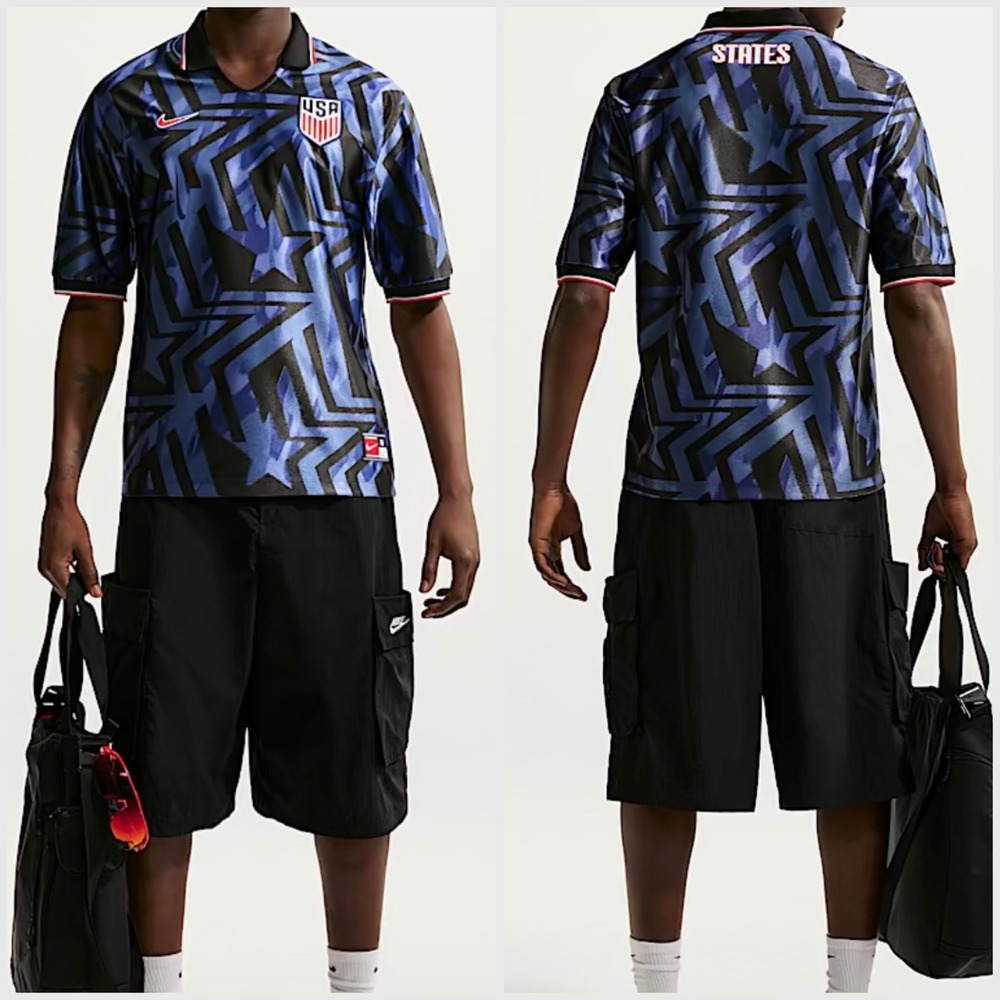 Nike USMNT Energy USA Soccer Jersey 90s Dri-FIT Navy Men's XXL IH1870-410